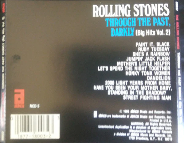 The Rolling Stones - Through The Past, Darkly (Big Hits Vol. 2) (CD, Comp, RE, RM, Dis) (Very Good Plus (VG+)) - Image 2