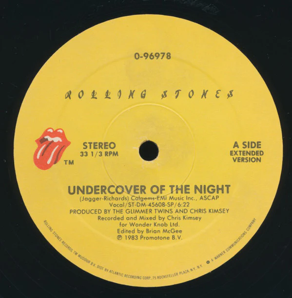 The Rolling Stones - Undercover Of The Night (Extended Version) (12", Spe) (Near Mint (NM or M-)) - Image 3
