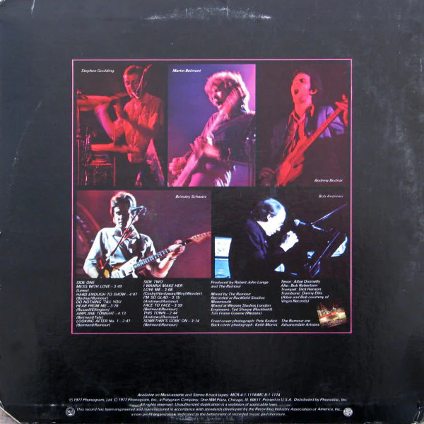 The Rumour - Max (LP, Album, Pit) (Very Good Plus (VG+)) - Image 2