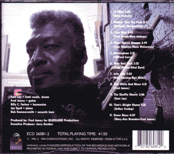 The Sam Lay Blues Band - Stone Blues (CD, Album) (Very Good Plus (VG+)) - Image 4