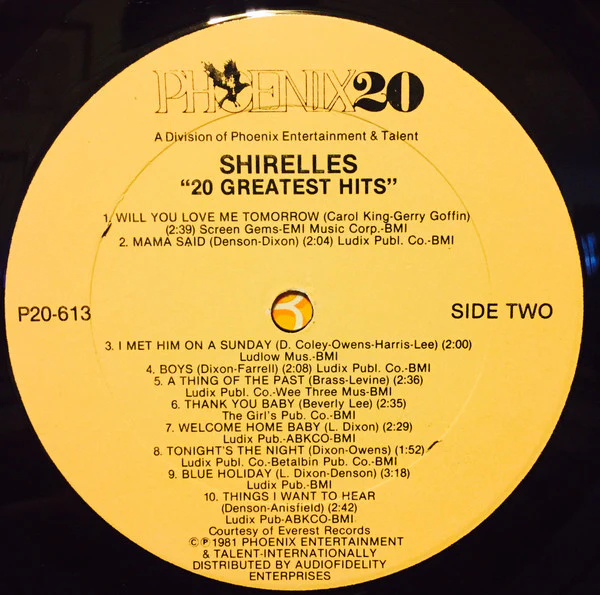 The Shirelles - Juke Box Giants - 20 Hits Of The Shirelles (LP, Comp) (Mint (M)) - Image 4
