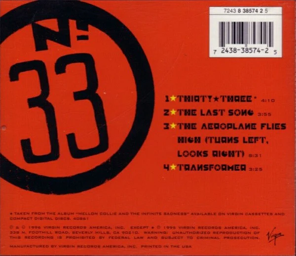 The Smashing Pumpkins - Thirty-Three (CD, Single) (Near Mint (NM or M-)) - Image 2