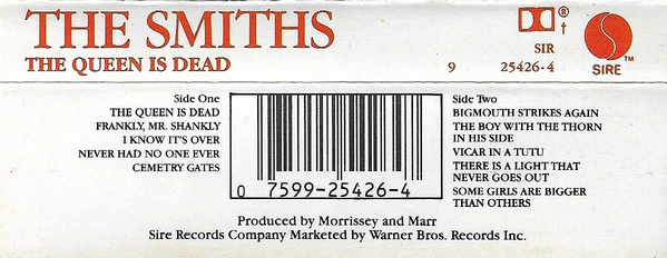 The Smiths - The Queen Is Dead (Cass, Album, SR) (Very Good Plus (VG+)) - Image 2