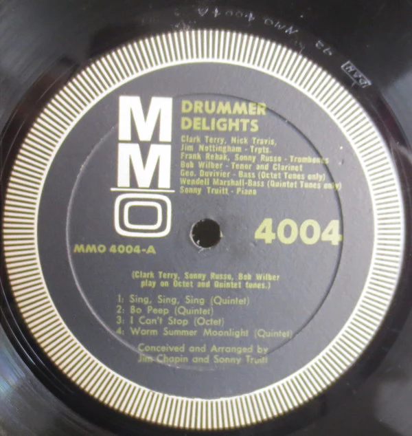 The Sonny Truitt Quintet/Octet - Drummer Delights. Jazz Band Music Minus One Drummer (LP) (Good Plus (G+)) - Image 3