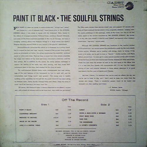 The Soulful Strings - Paint It Black (LP, Album) (Very Good (VG)) - Image 2