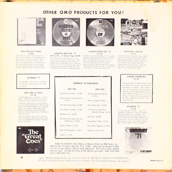 The Sound Effects - Summer '72 (LP, Album) (Very Good Plus (VG+)) - Image 2
