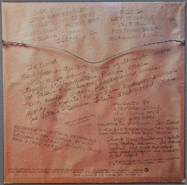 The Stills-Young Band - Long May You Run (LP, Album, Pit) (Very Good Plus (VG+)) - Image 2