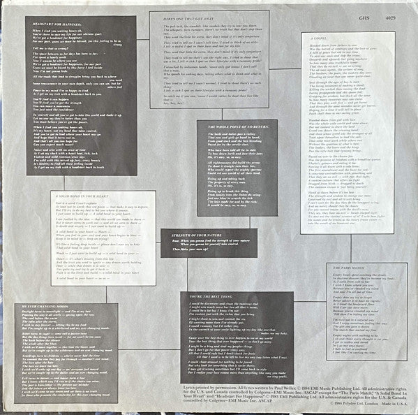 The Style Council - My Ever Changing Moods (LP, Album, Jac) (Near Mint (NM or M-)) - Image 5