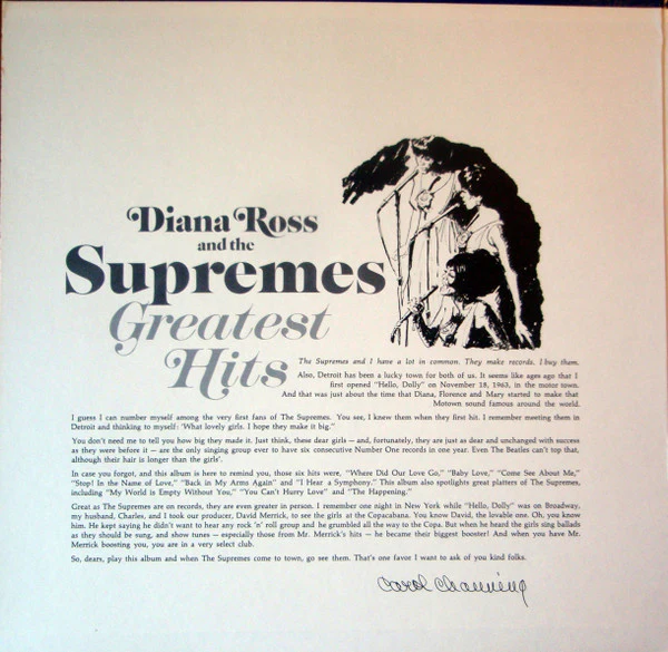 The Supremes - Greatest Hits (2xLP, Comp, Roc) (Very Good (VG)) - Image 2