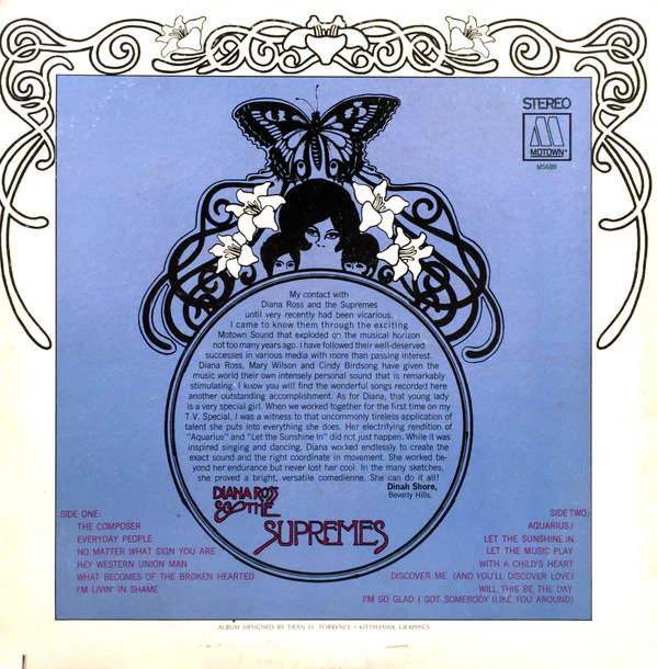 The Supremes - Let The Sunshine In (LP, Album) (Good Plus (G+)) - Image 2