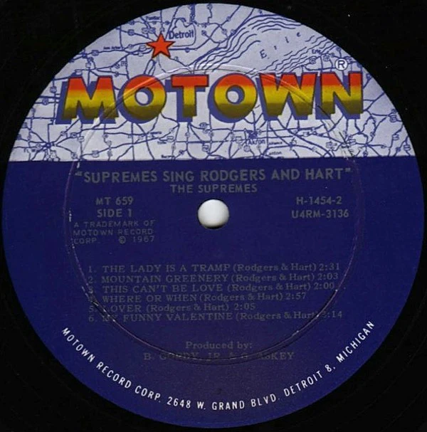 The Supremes - The Supremes Sing Rodgers & Hart (LP, Album, Mono) (Very Good Plus (VG+)) - Image 3