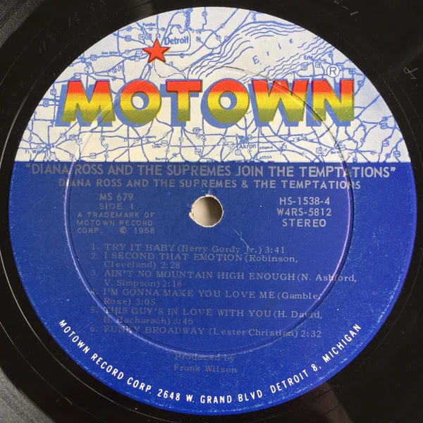 The Supremes & The Temptations - Diana Ross & The Supremes Join The Temptations (LP, Album) (Very Good (VG)) - Image 3
