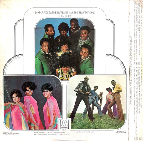 The Supremes With The Temptations - Together (LP, Album) (Very Good (VG)) - Image 4