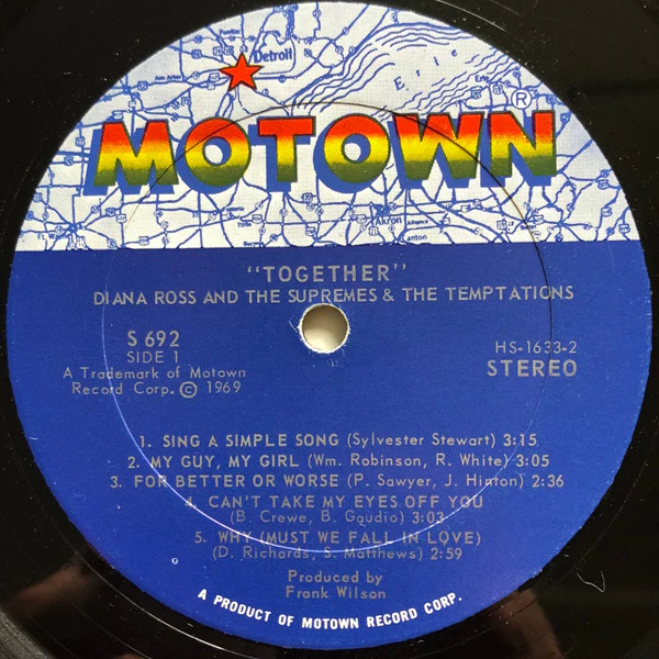 The Supremes With The Temptations - Together (LP, Album) (Very Good (VG)) - Image 5