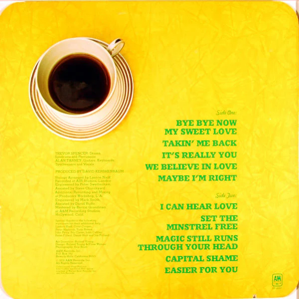 The Tarney/Spencer Band - Three's A Crowd (LP, Album) (Very Good Plus (VG+)) - Image 2