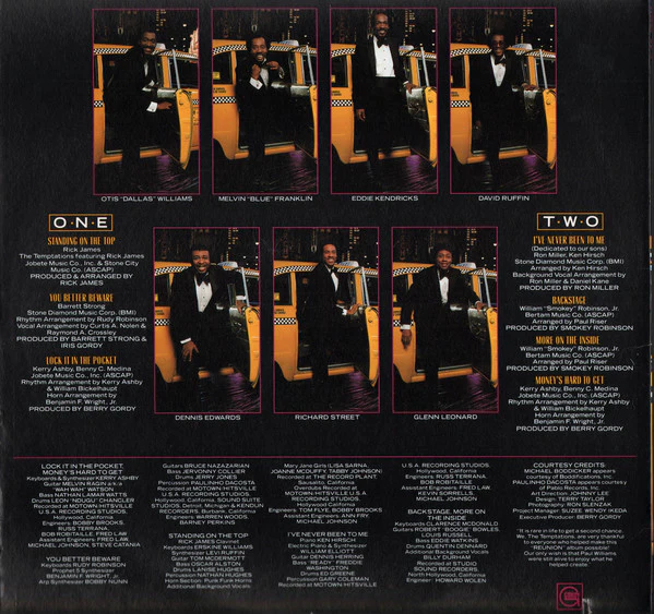 The Temptations - Reunion (LP, Album) (Very Good (VG)) - Image 2