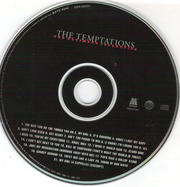 The Temptations - The Ultimate Collection (CD, Comp, Club, CRC) (Near Mint (NM or M-)) - Image 3