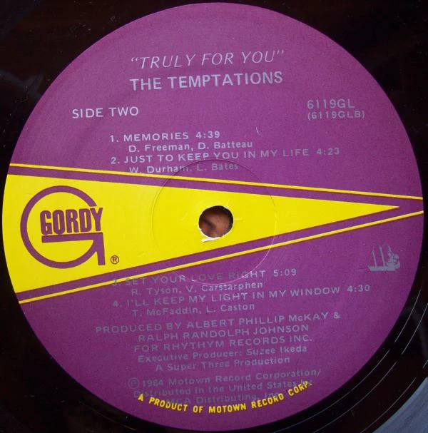 The Temptations - Truly For You (LP, Album, Sup) (Very Good Plus (VG+)) - Image 4