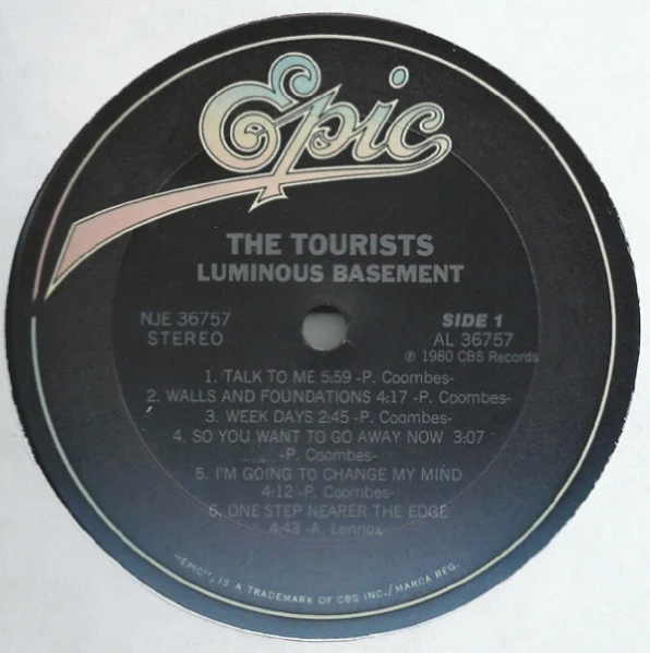 The Tourists - Luminous Basement (LP, Album) (Very Good Plus (VG+)) - Image 5