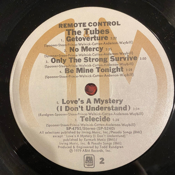 The Tubes - Remote Control (LP, Album, Ind) (Near Mint (NM or M-)) - Image 4