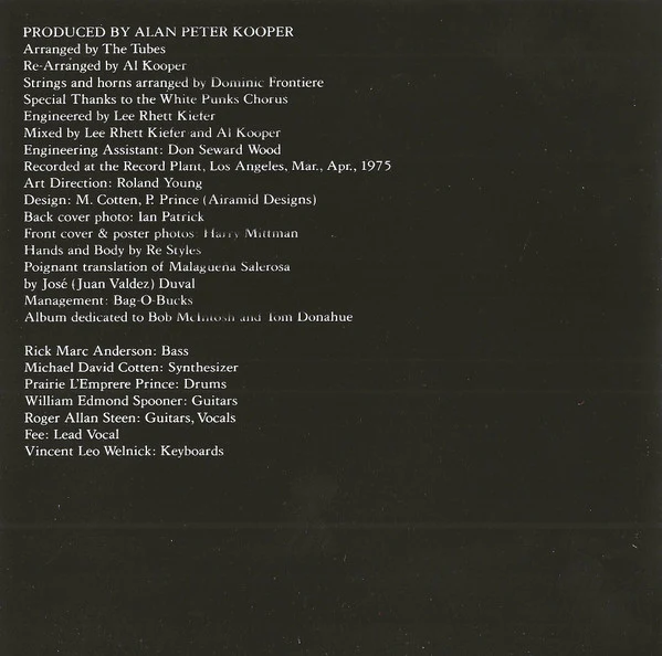 The Tubes - The Tubes (CD, Album, RE, RP, EDC) (Very Good Plus (VG+)) - Image 5
