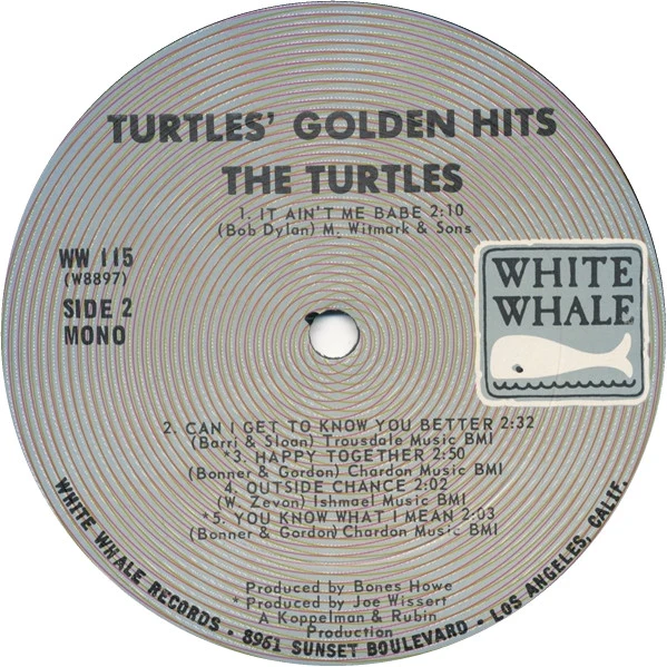 The Turtles - Turtles' Golden Hits (LP, Comp, Mono, RP) (Good Plus (G+)) - Image 4