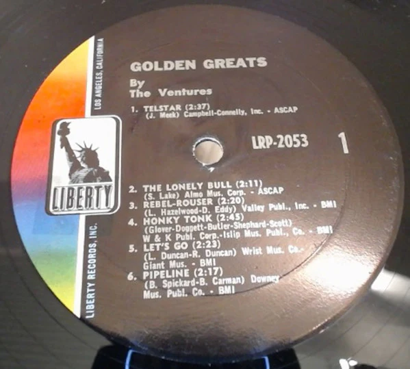The Ventures - Golden Greats By The Ventures (LP, Comp, Mono, Gat) (Very Good (VG)) - Image 4