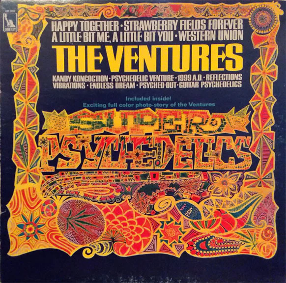 The Ventures - Super Psychedelics (LP, Album, Mono, Gat) (Very Good Plus (VG+))