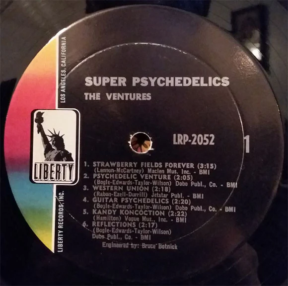The Ventures - Super Psychedelics (LP, Album, Mono, Gat) (Very Good Plus (VG+)) - Image 2