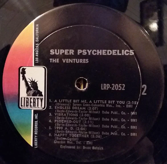 The Ventures - Super Psychedelics (LP, Album, Mono, Gat) (Very Good Plus (VG+)) - Image 3