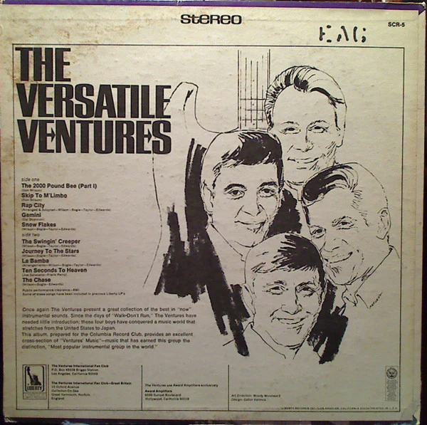 The Ventures - The Versatile Ventures (LP, Comp, Club) (Near Mint (NM or M-)) - Image 2