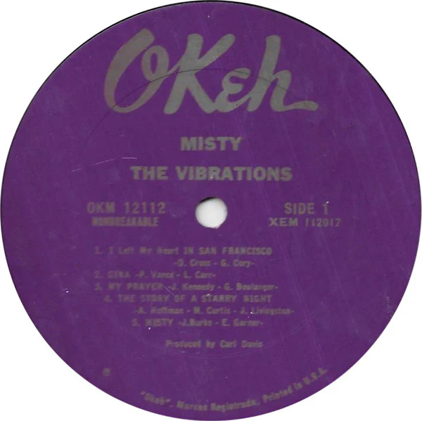 The Vibrations - Misty (LP, Album, Mono) (Very Good (VG)) - Image 3