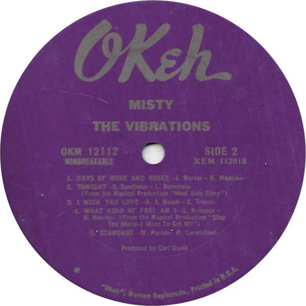 The Vibrations - Misty (LP, Album, Mono) (Very Good (VG)) - Image 4