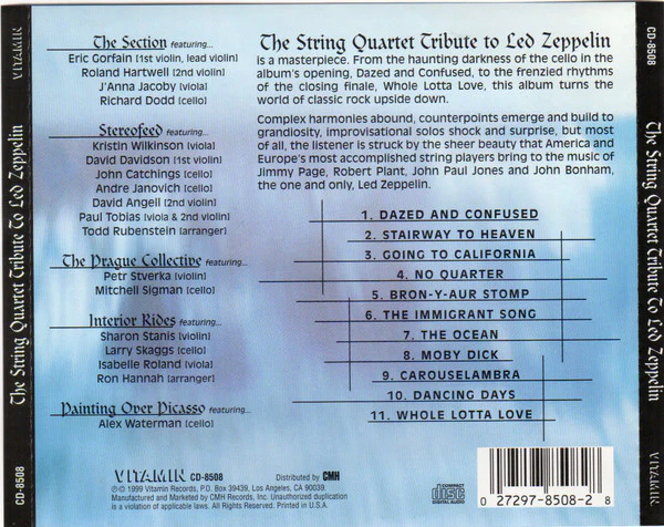 The Vitamin String Quartet - The String Quartet Tribute To Led Zeppelin (CD, Album) (Near Mint (NM or M-)) - Image 2