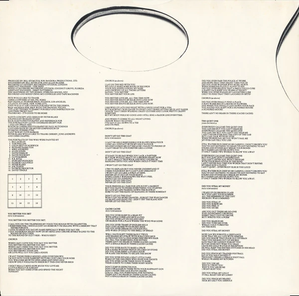 The Who - Face Dances (LP, Album, Win) (Good Plus (G+)) - Image 5