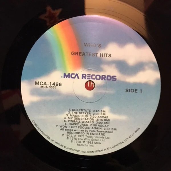 The Who - Greatest Hits (LP, Comp, RE) (Very Good (VG)) - Image 3