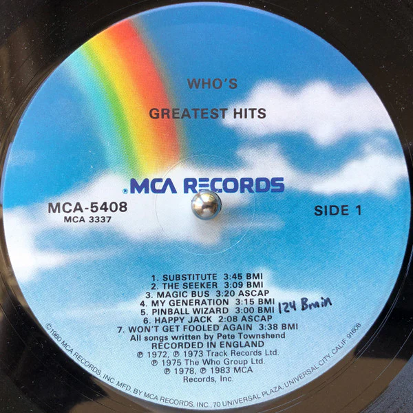 The Who - Greatest Hits (LP, Comp) (Very Good (VG)) - Image 4