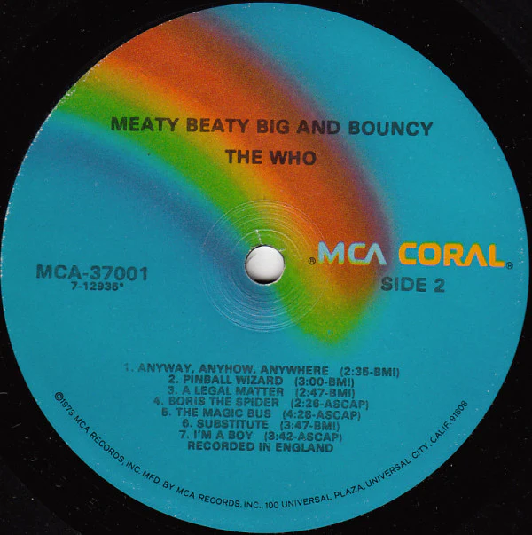 The Who - Meaty Beaty Big And Bouncy (LP, Comp, RE) (Very Good (VG)) - Image 4
