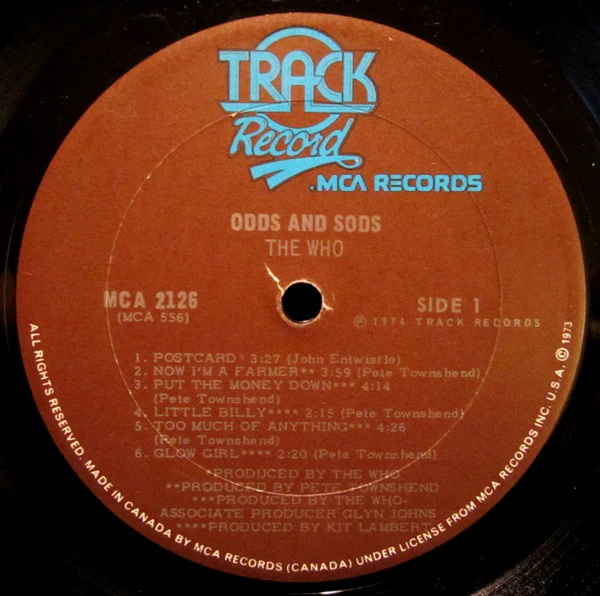 The Who - Odds & Sods (LP, Comp, Die) (Very Good (VG)) - Image 3