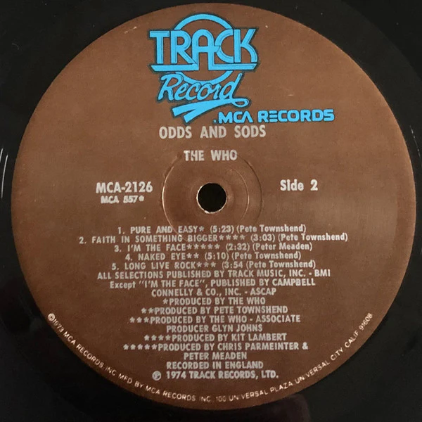 The Who - Odds & Sods (LP, Comp, Glo) (Very Good (VG)) - Image 4