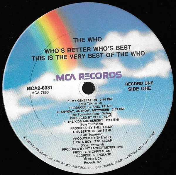 The Who - Who's Better, Who's Best (2xLP, Comp, Club) (Mint (M)) - Image 2