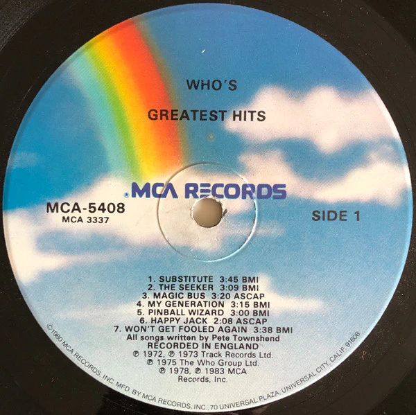 The Who - Who's Greatest Hits (LP, Comp, Glo) (Very Good Plus (VG+)) - Image 3