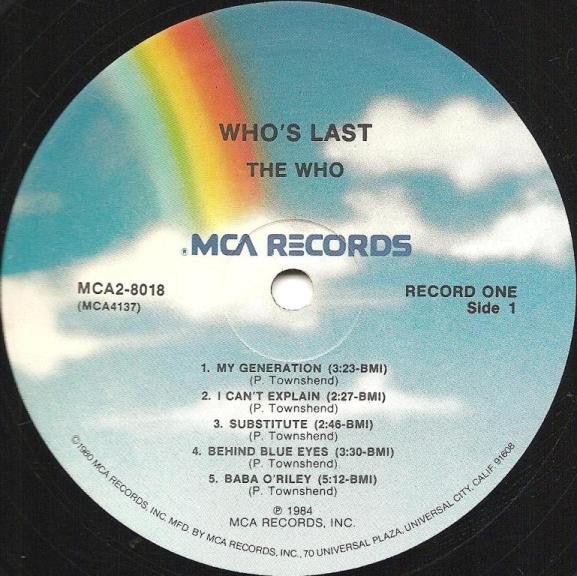 The Who - Who's Last (2xLP, Album) (Good Plus (G+)) - Image 3