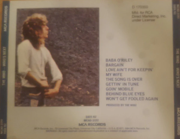 The Who - Who's Next (CD, Album, Club, RE, RCA) (Very Good Plus (VG+)) - Image 4