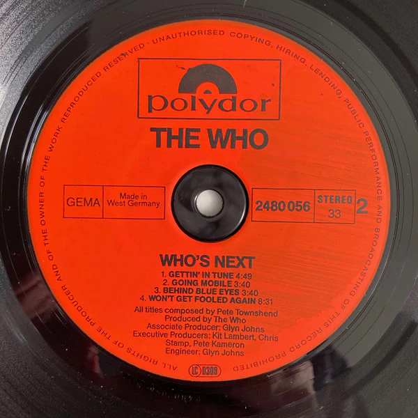 The Who - Who's Next (LP, Album, RE) (Very Good Plus (VG+)) - Image 4