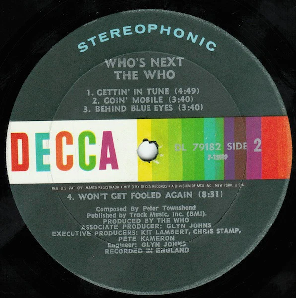 The Who - Who's Next (LP, Album, RP, All) (Very Good (VG)) - Image 4