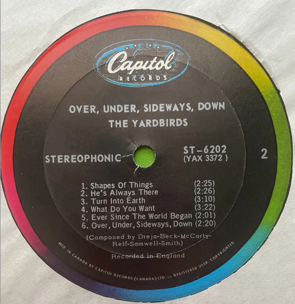 The Yardbirds - Over, Under, Sideways, Down (LP, Album, Unofficial) (Near Mint (NM or M-)) - Image 4