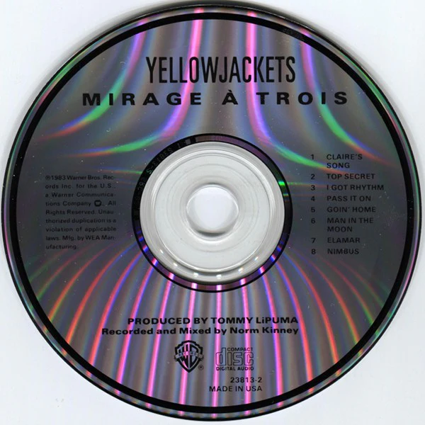 The Yellowjackets* - Mirage À Trois (CD, Album, RE, SRC) (Very Good Plus (VG+)) - Image 3