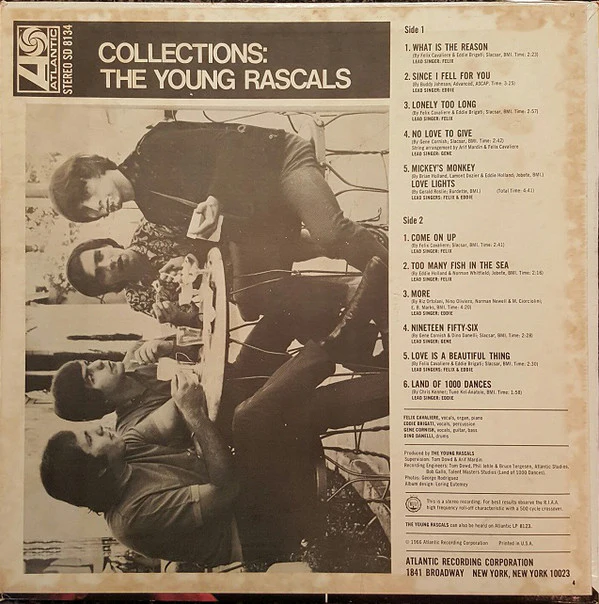 The Young Rascals - Collections (LP, Album, Pit) (Very Good (VG)) - Image 2