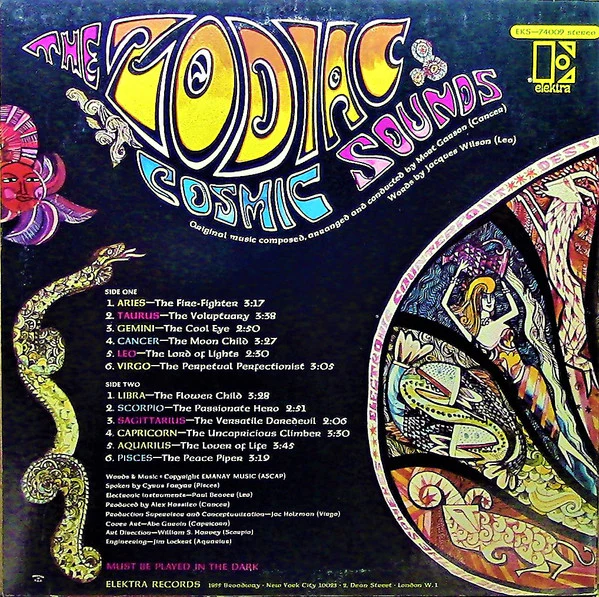The Zodiac - Cosmic Sounds (LP, Album, Abb) (Good Plus (G+)) - Image 2